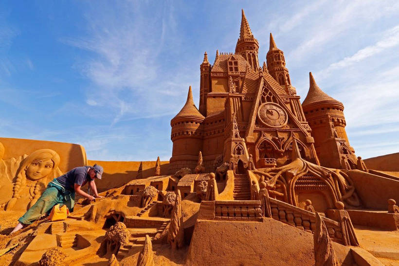 The largest festival of sand sculptures is amazing with its incredible creations.