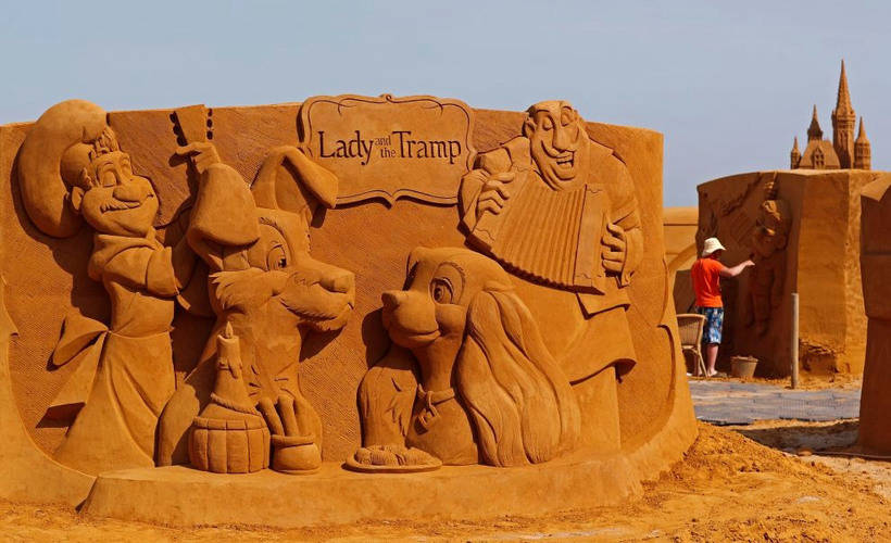 The largest festival of sand sculptures is stunning with its incredible creations