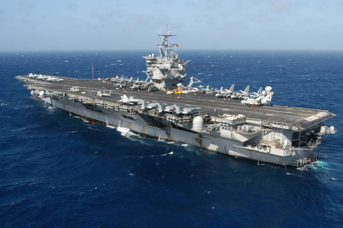Американський атомний авіаносець USS Enterprise (CVA-65). | Фото: it.pinterest.com.