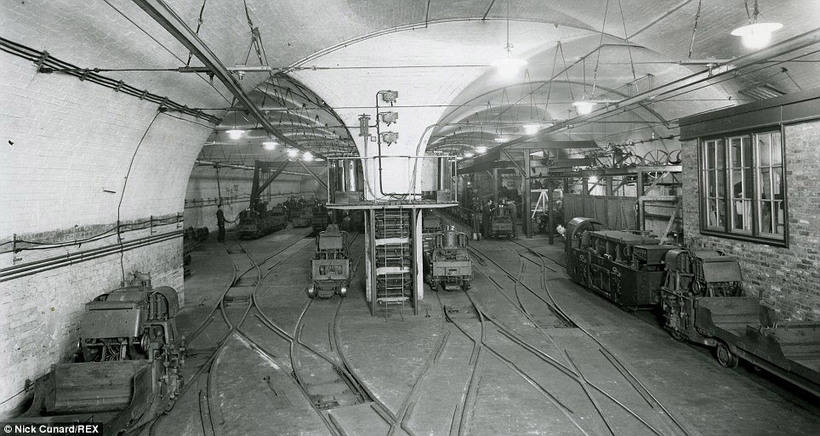 The old underground railway in London