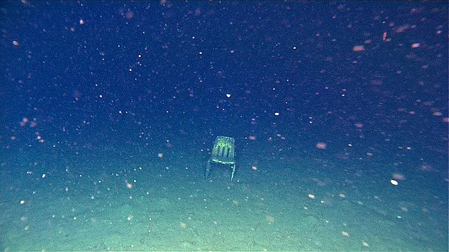 Nothing special, just a chair at the bottom of the ocean