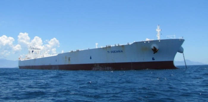 Supertanker TI Oceania.