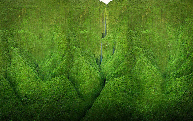Водопад Хонокохау — доисторические пейзажи эпохи динозавров, существующие поныне