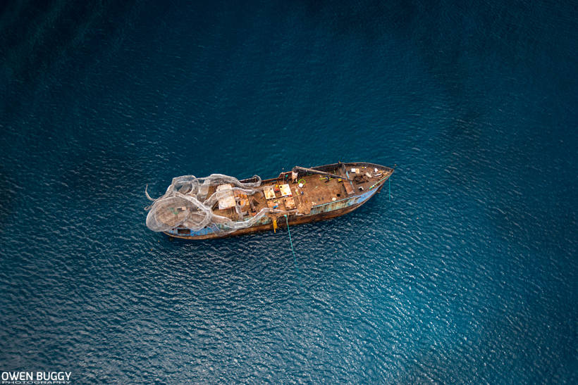 In the Caribbean, created the most incredible artificial reef