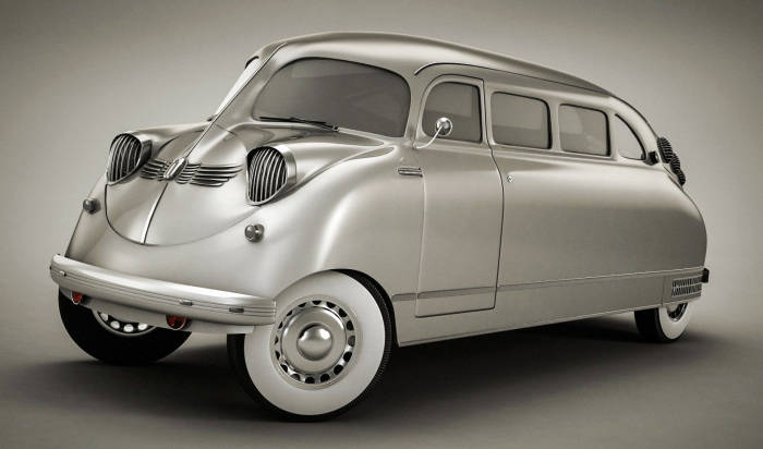 Stout Scarab is the world's first minivan.