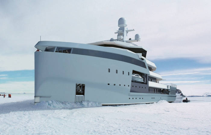 90-meter yacht of the SeaXplorer class.
