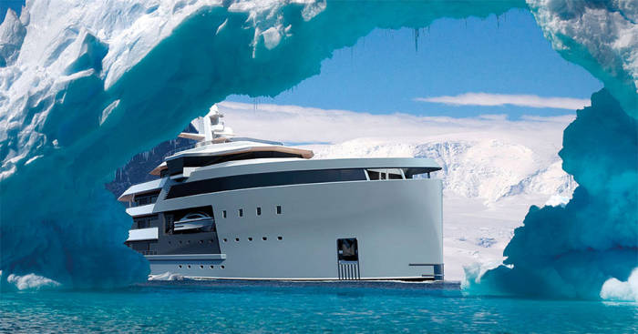 SeaXplorer 90 крадеться через льодовик. | Фото: beautifullife.info.