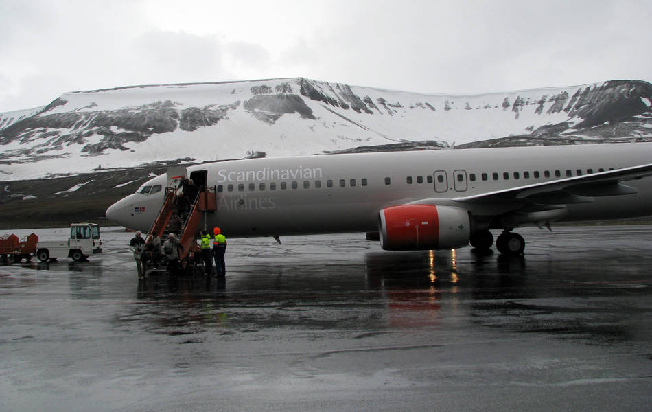 Аэропорт Свальбард, Шпицберген, Норвегия.