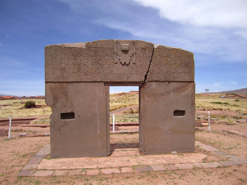 Tiwanaku in the Andes is an ancient seaport at an altitude of 4,000 meters.