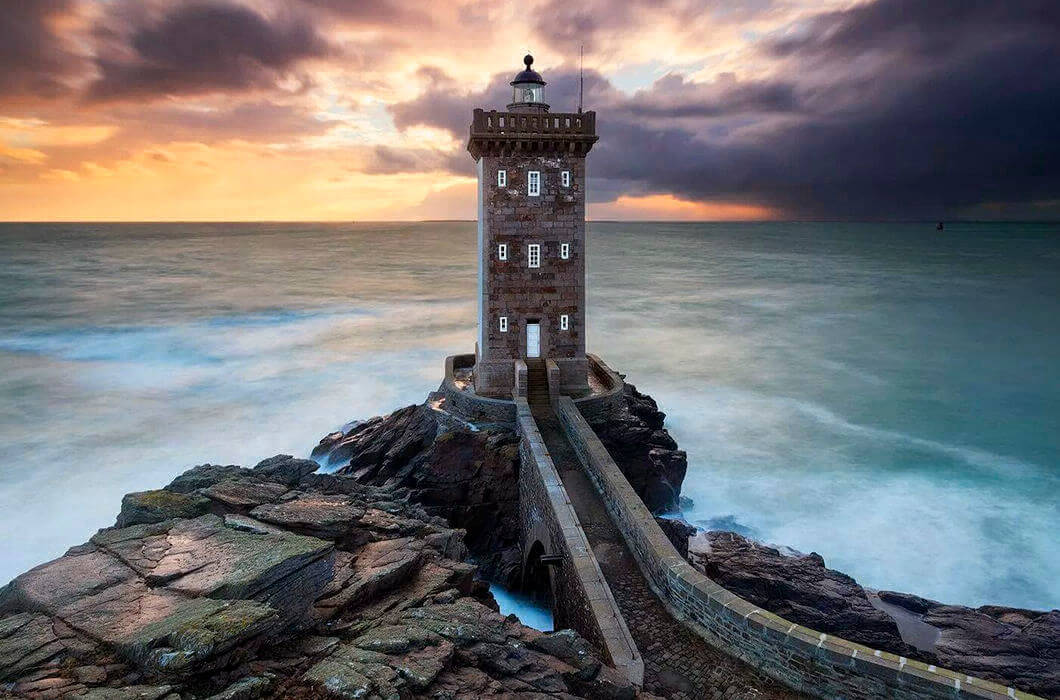 Lighthouse Kermorvan, Brittany, France