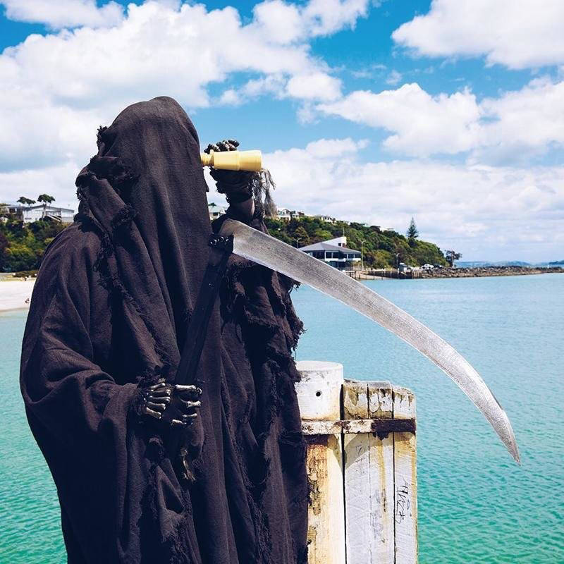 Death with a scythe reminds: be careful in the water! (40 pics)