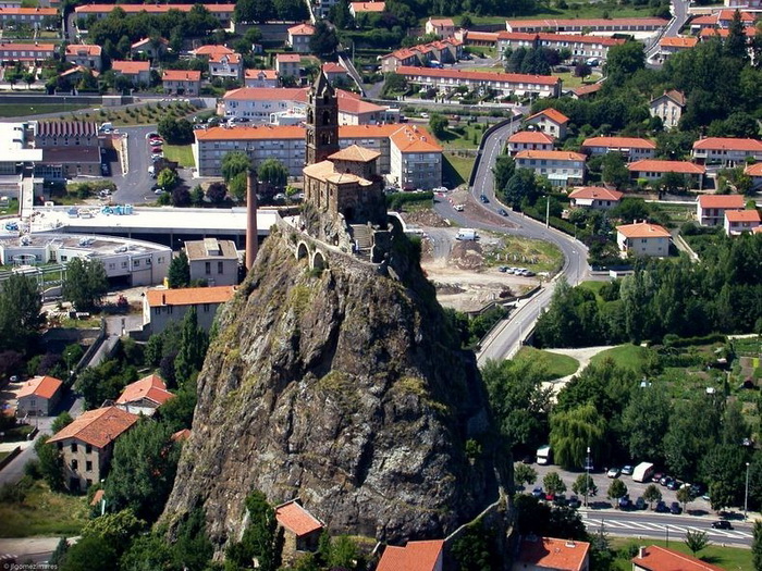 268 steps ... to God: Chapel of St. Michael at the top of the rock (Le Puy-en-Velay, France)