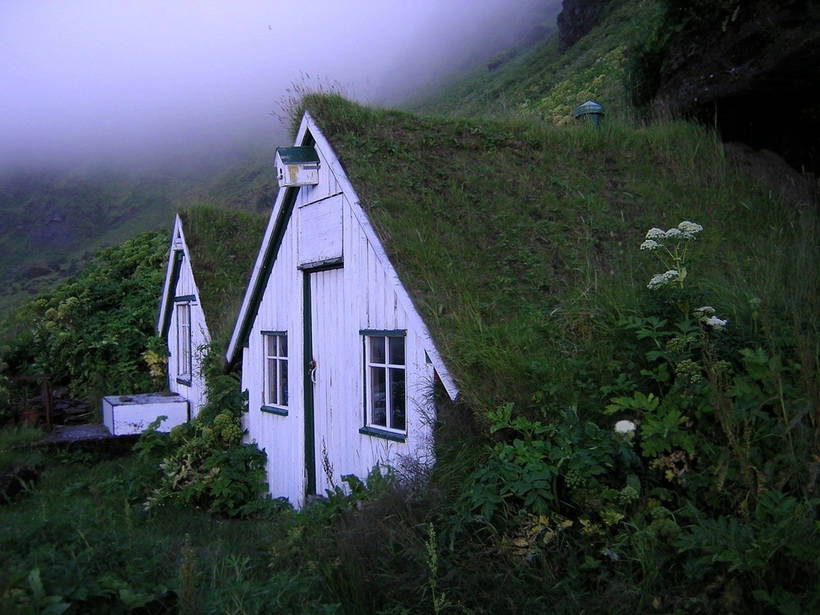 Сказочные скандинавские домики: почему на их крышах растет трава