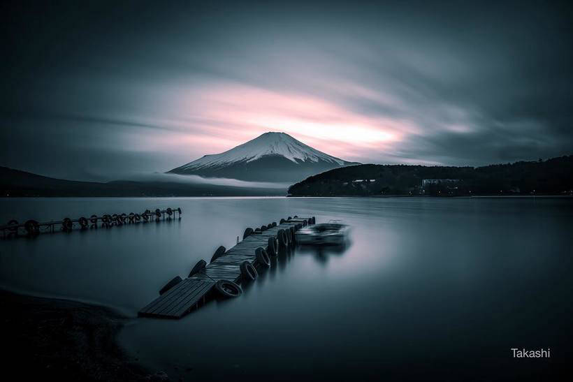 Magic photos of Mount Fuji , from which the power comes