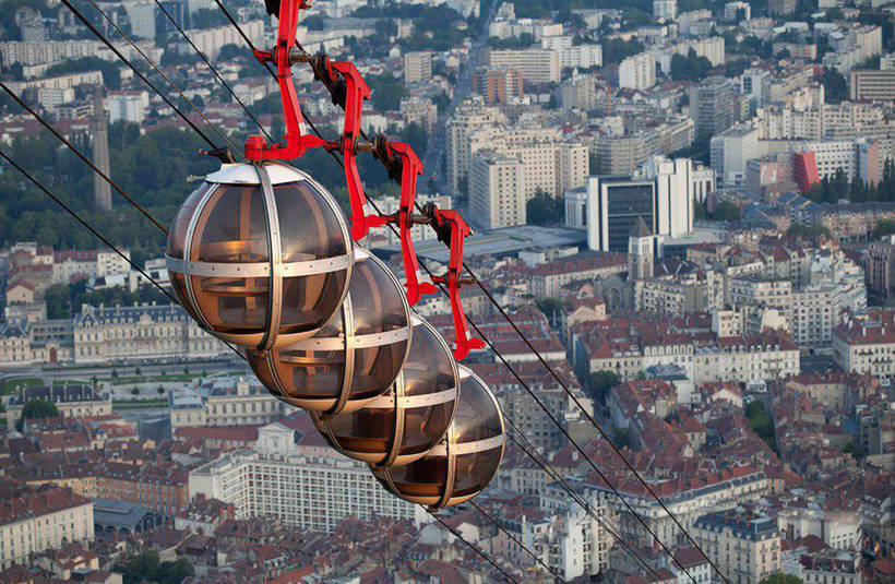 Three ropeways of unusual destination