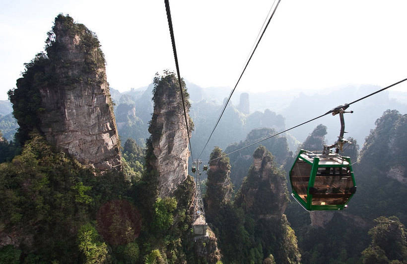 Three ropeways of unusual destination