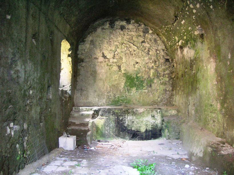 Valley of the Mills - abandoned mills at the bottom of the gorge in Italy