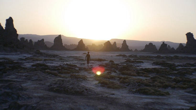 Stunning Abbe Salt Lake, whose landscapes are like part of another planet