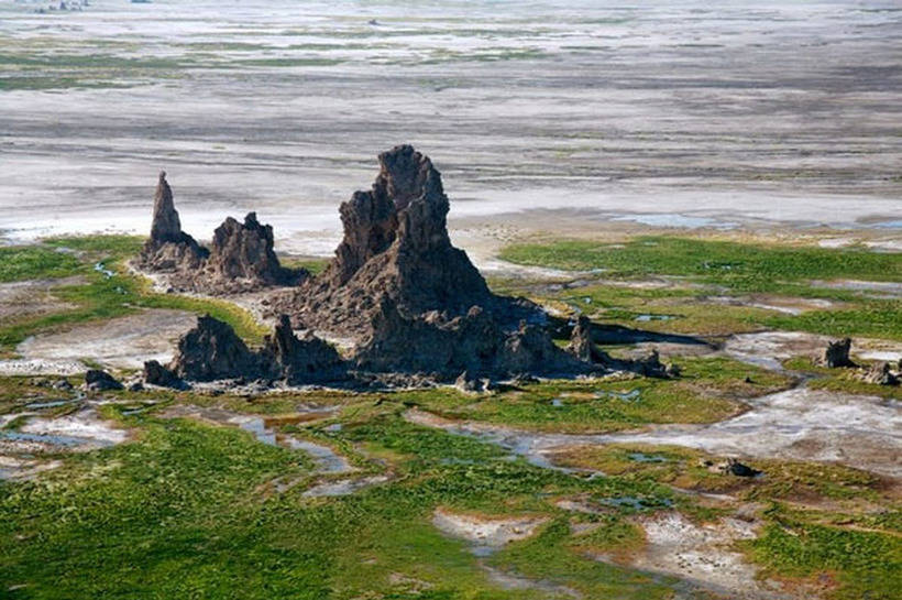 Stunning Abbe Salt Lake, whose landscapes are like part of another planet