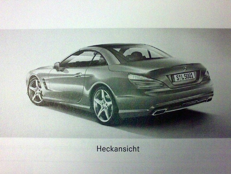 У мережі поширилися скановані сторінки рекламного буклета нового покоління родстера SL від компанії Mercedes-Benz. Новий SL в цілому дуже схожий на попередню версію, за винятком деяких деталей, запозичених у „молодшого“ родстера SLK. Те ж саме стосується і інтер’єру цього нововведення. Однак згідно з офіційною інформацією, яку виробник раніше оприлюднював, нове покоління SL буде набагато технологічнішим, ніж попереднє.</p> - 2