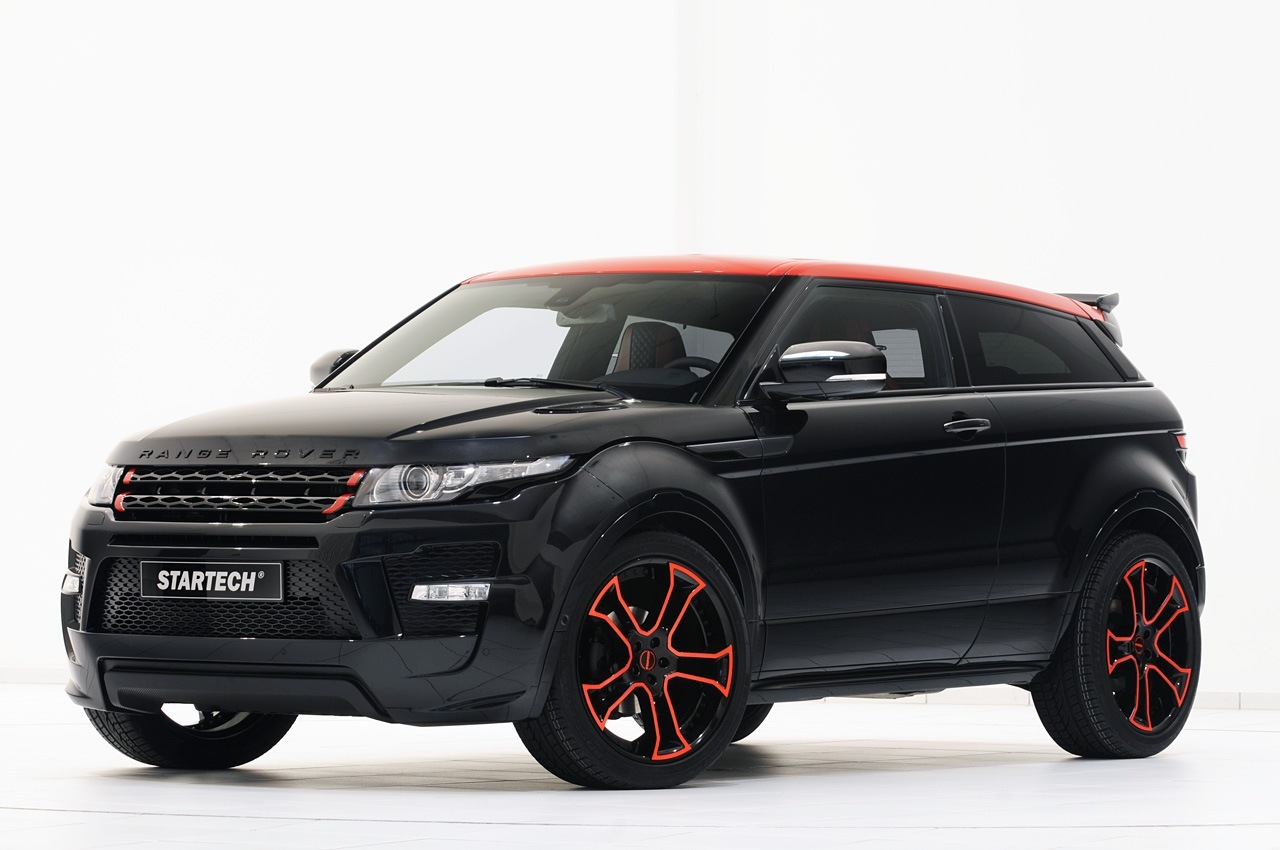 Die Weltpremiere des Range Rover Evoque von Startech fand auf der Dubai Motor Show statt. Während dort das 5-Türer-Modell vorgestellt wurde, zeigte man in Essen die 3-Türer-Version. Der Startech-AeroKit verfeinert das Konzept des von den Briten entwickelten Offroad-Coupés