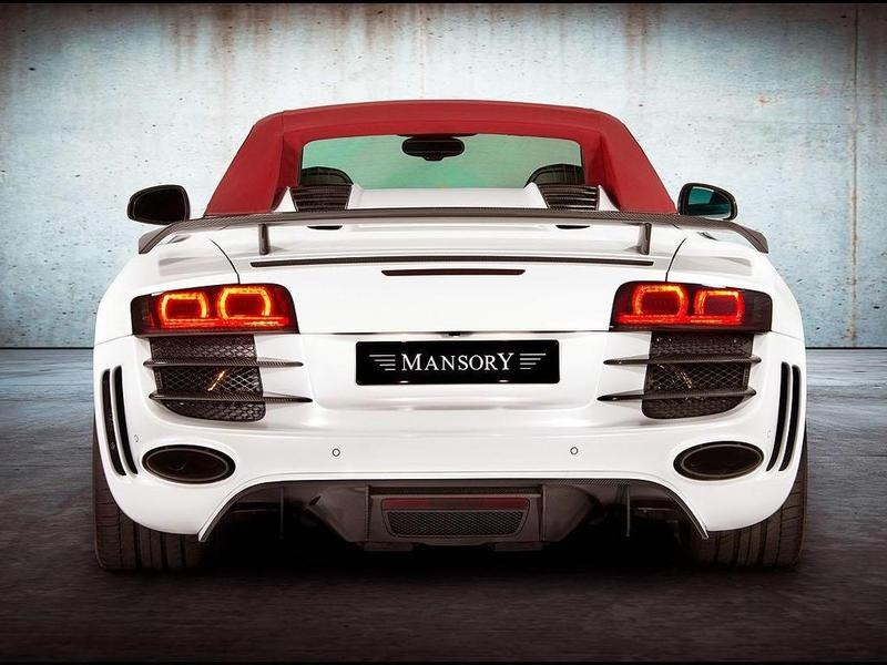 Doskonale znane swoimi nietypowymi projektami tuningu, studio Mansory rozpowszechniło zdjęcia swojego nowego projektu. Tym razem obiektem fantazji niemieckich tunerów stał roadster Audi R8 z dziesięciocylindrowym silnikiem - 5