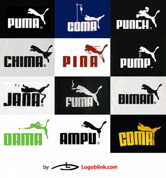 Die Verwandlungen der „springenden Puma“ :) Das Logo des Unternehmens Puma ist eines der bekanntesten. Gleichzeitig ist die „springende Katze“ ein hervorragendes Ziel für verschiedene Arten von Parodien, Witzen sowie kreativen Lösungen. Bis heute gibt es bereits