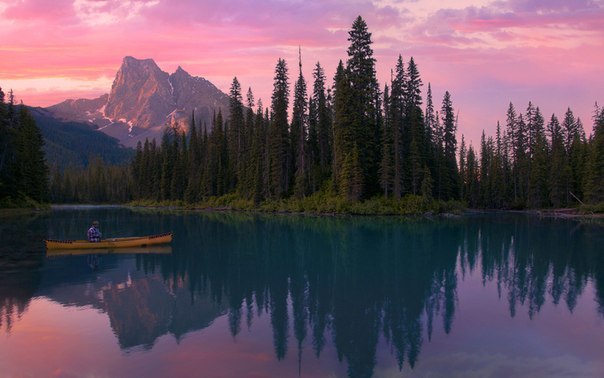 See Lake Emerald in British Columbia, Canada