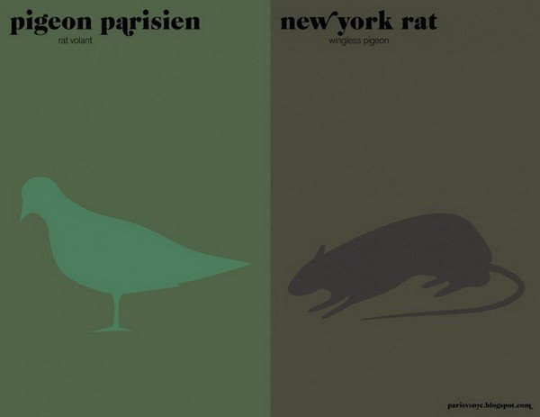 Poster Series "Paris vs New York" - 5