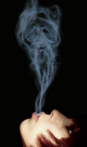 Bildmontage zum Thema Bildung aus Rauch - 5