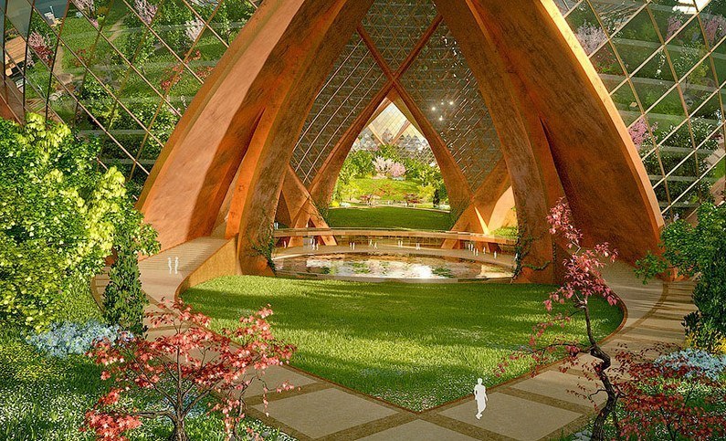 Koncepcja chmurców w formie lotosu - 8