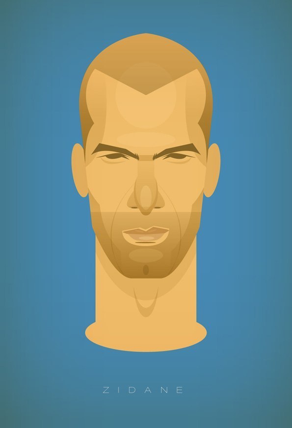 Retratos de futbolistas legendarios ilustrados por Stanley Chow - 5