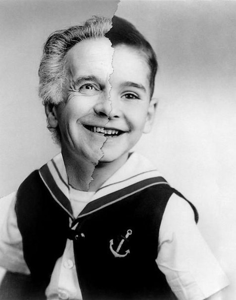 矛盾而又事实：如果将两张拍摄间隔数十年年的照片拼接在一起，就会发现人们虽然发生了巨大的变化，但实际上却依然保持着某些不变的特质。 - 8