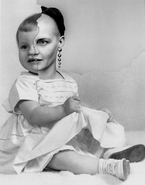 矛盾而又事实：如果将两张拍摄间隔数十年年的照片拼接在一起，就会发现人们虽然发生了巨大的变化，但实际上却依然保持着某些不变的特质。 - 5