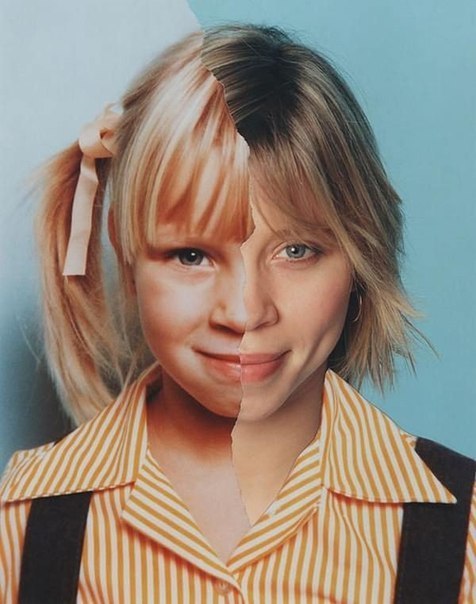 矛盾而又事实：如果将两张拍摄间隔数十年年的照片拼接在一起，就会发现人们虽然发生了巨大的变化，但实际上却依然保持着某些不变的特质。 - 6