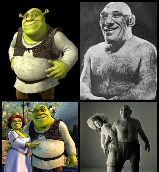 This may seem like a cruel joke or a farce, but this incredible story is actually historical fact and true! The prototype for the animated character Shrek was based on a famous wrestler named Maurice Tille. He was born in 1903 in Russia, in the Ural region, into a French family.