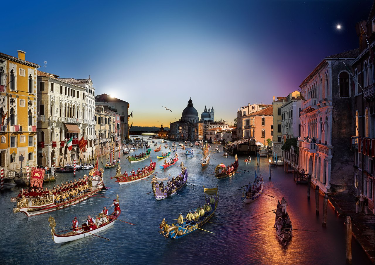 Фотограф Stephen Wilkes соединил дневные и ночные кадры городов в своей серии работ под названием "Day to Night" - 8