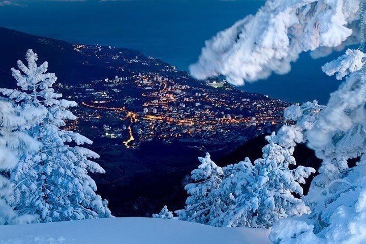 Зимняя Ялта, Украина