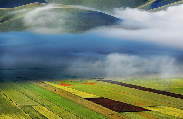 Niebla sobre los campos, Toscana