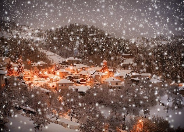 Зимний город Борово