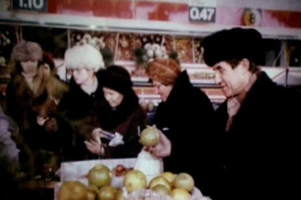 Vegetable Market at Saltovskiy Market, Kharkiv, 1989.