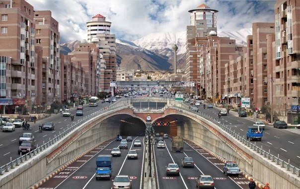 The motorway in Tehran