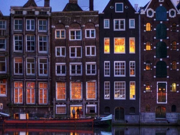 Auf der Straße in Amsterdam