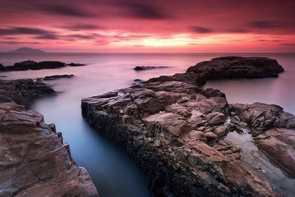 Закат на побережье