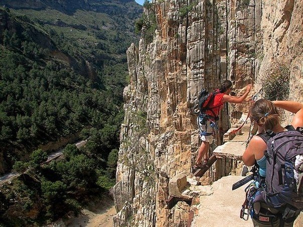 El Caminito del Rey: el camino de la muerte, España.