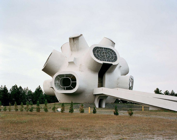 Abandoned Yugoslav futurist monuments.