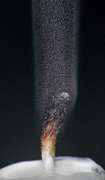 蜡烛燃烧时，会释放出各种颜色的光。当蜡烛熄灭后，这些光线混合在一起，形成了我们所看到的彩虹色效果。因此，当我们吹 out a candle and watch it go out completely, we can observe this fascinating optical phenomenon.