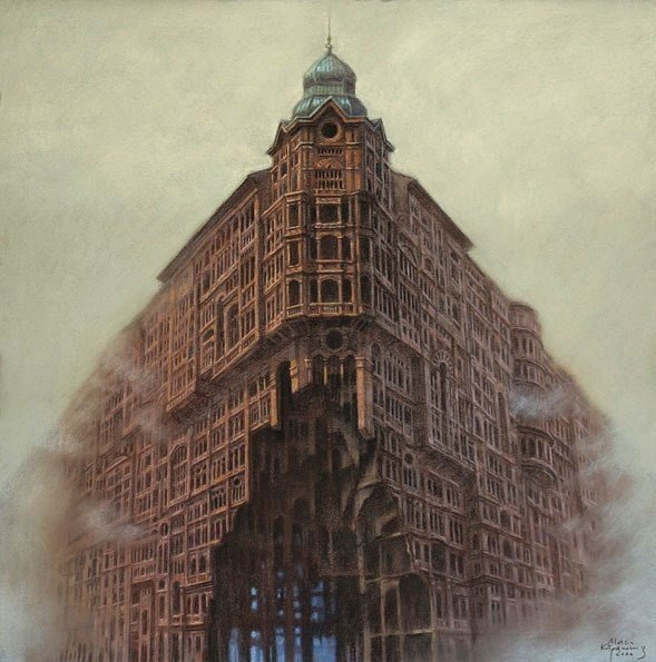 Ciudades invisibles: pinturas surrealistas de Marcin Kolpanowicz. - 7