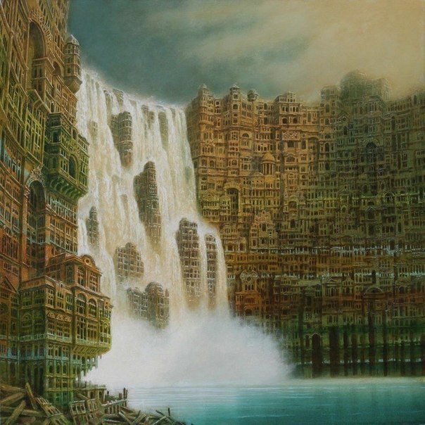 Ciudades invisibles: pinturas surrealistas de Marcin Kolpanowicz. - 5