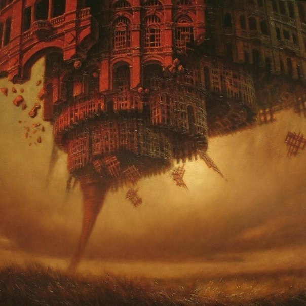 Ciudades invisibles: pinturas surrealistas de Marcin Kolpanowicz.